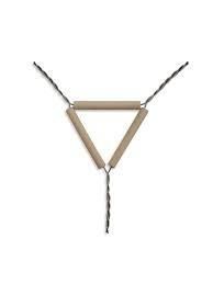 Triángulos de alambre galvanizado y material refractario x 4 cm.